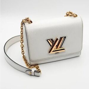 Louis Vuitton Cream and Gold Crossbody Bag